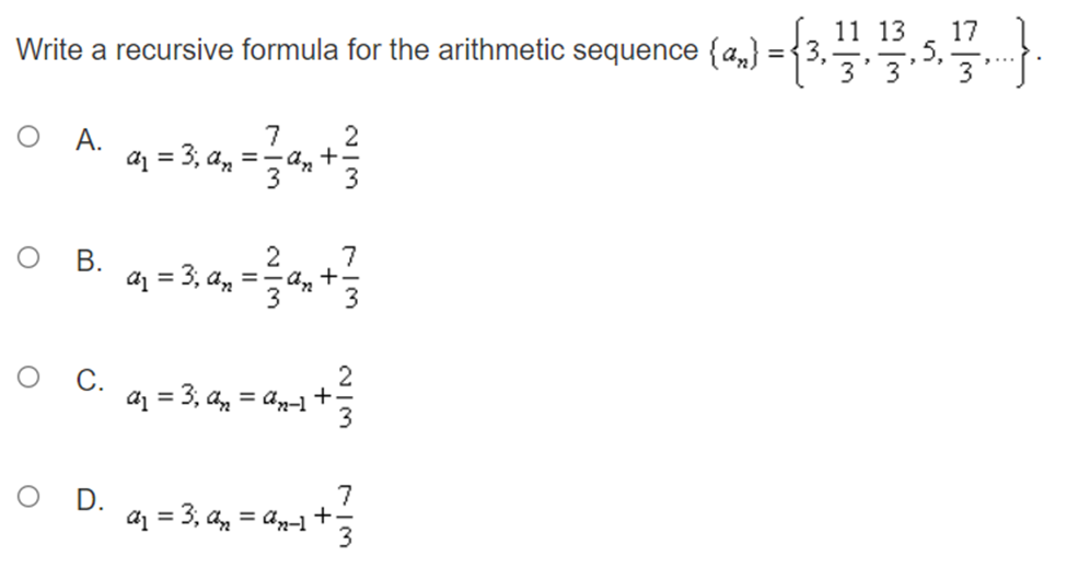 6 5' 25' 125Write the first five terms of the sequence defined