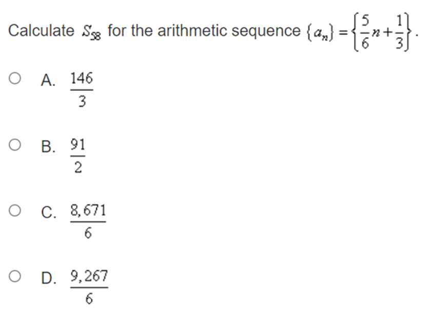 101 Bacteria O A. a, = 6n+19 O B. a. = 19#
