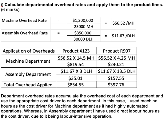 parts are known as* 123 and R.907 . There are 2 departments