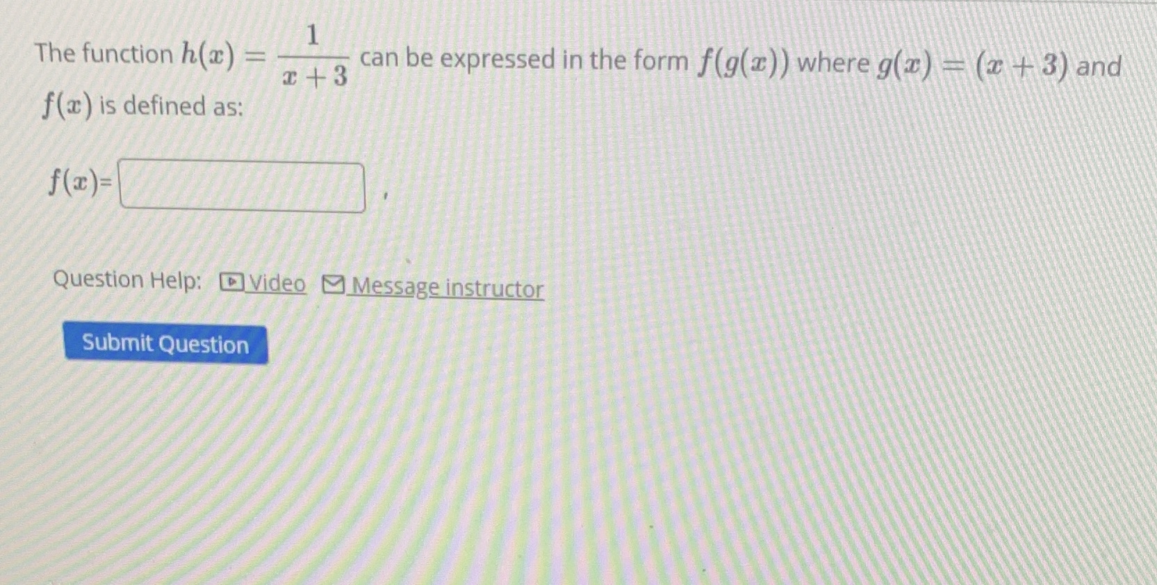 ) where g(x) - (x + 3) and C +3 f(a) is