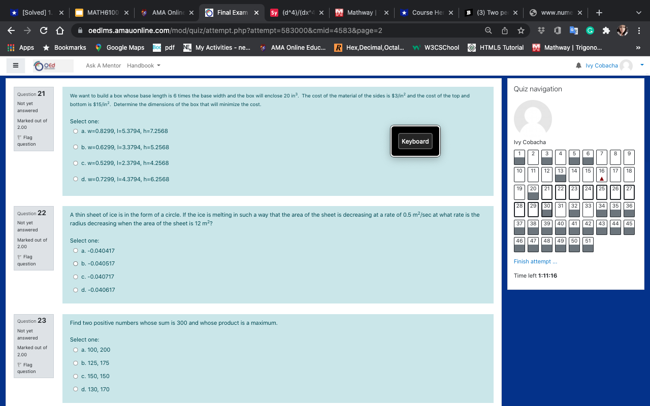 the equation x3 + y = 6xy - 1 at point (2,