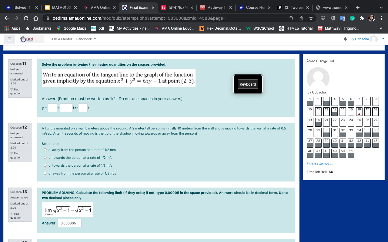 Course Her X B (3) Two per X S www.nume x C