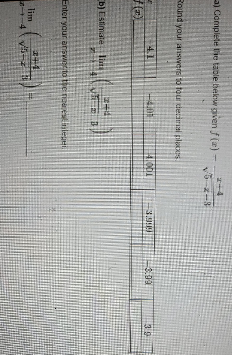  please explain a) Complete the table below given f (T) =