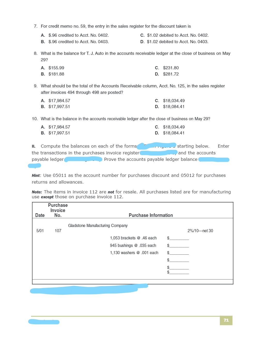 also please give me step by step solution. for example like adding,