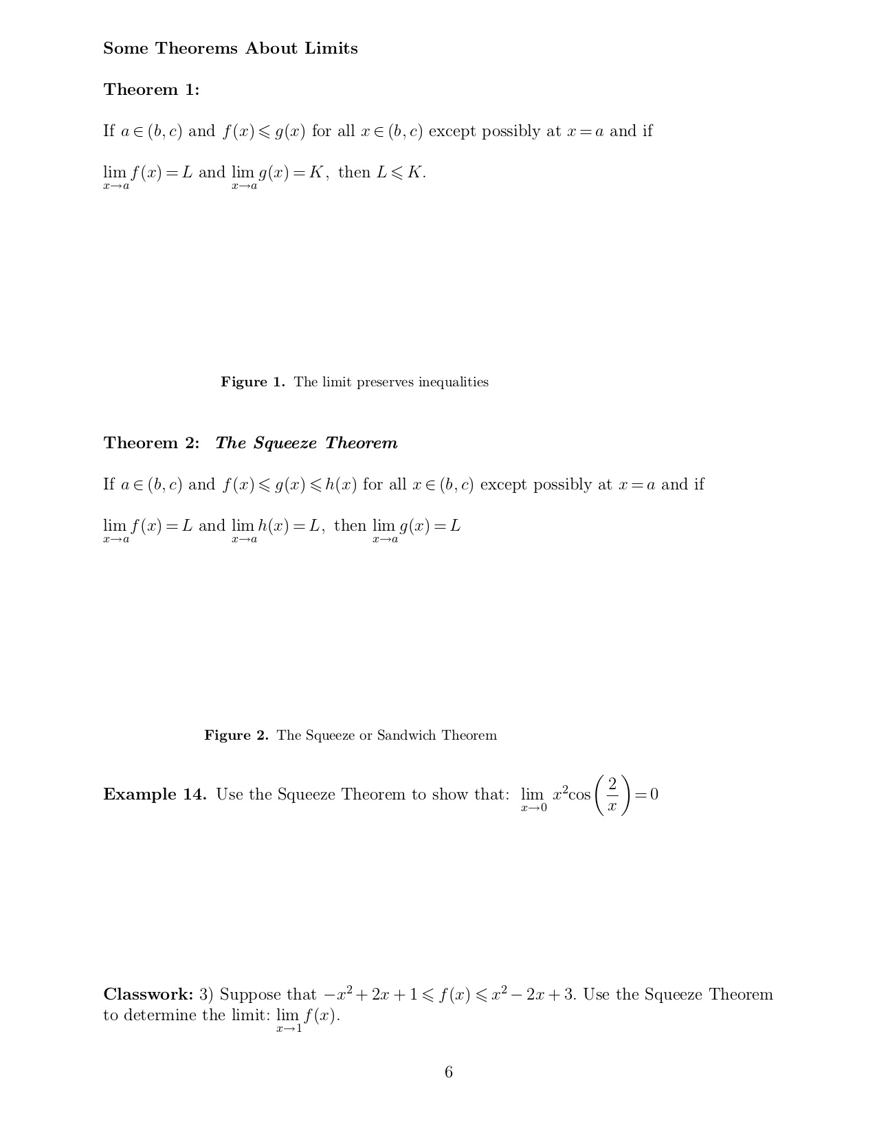 + 2=8 + 12 + 8+ 2=30 2- 2 2lim f(x)g(x) =