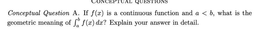 < b, what is the geometric meaning of f a f (x)