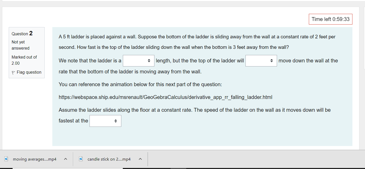is substituting in a given value Not yet answered such as x