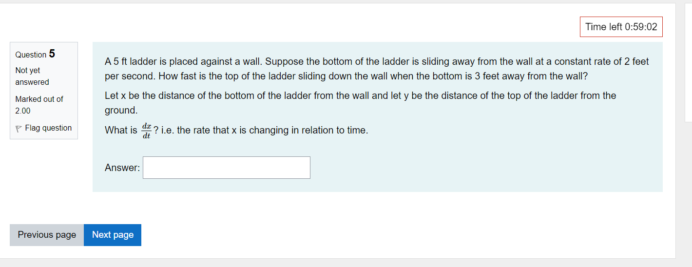 of 2.00 Flag question Next page\fQUBStion 11 Let m) : 2:3 +
