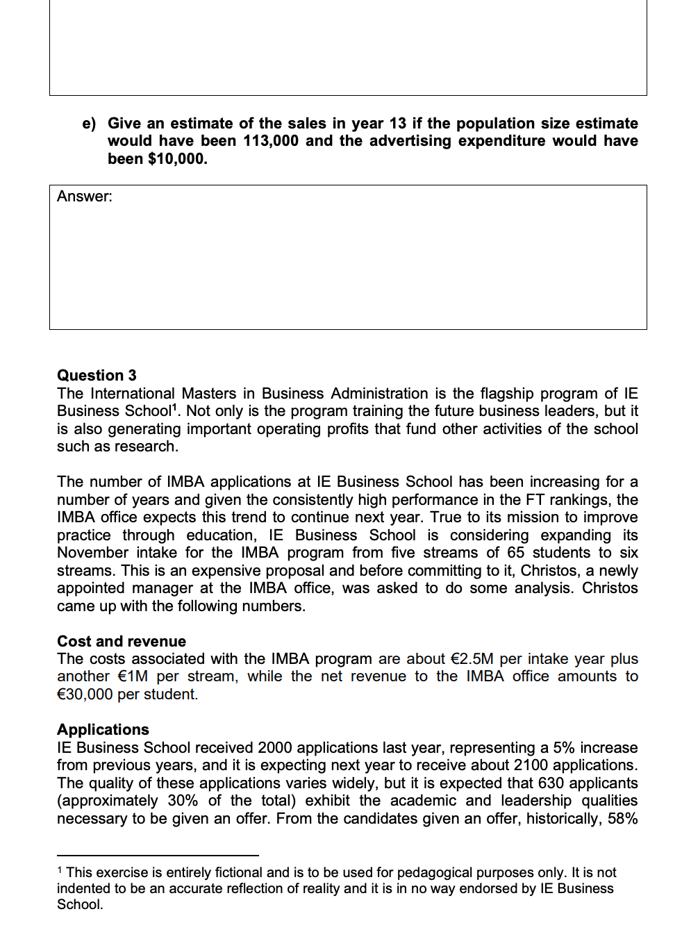 calculator is allowed, the use of a personal computer is not allowed.