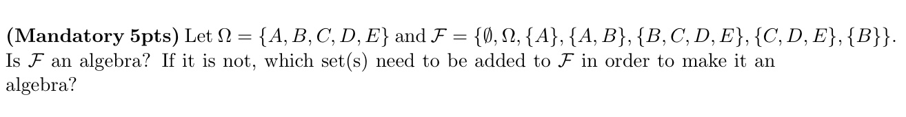 = {Q}, Q, {A}, {A, B}, {3, C, D,E}, {0, D, E},