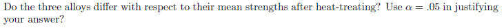 until four specimens of each alloy have been treated at each of