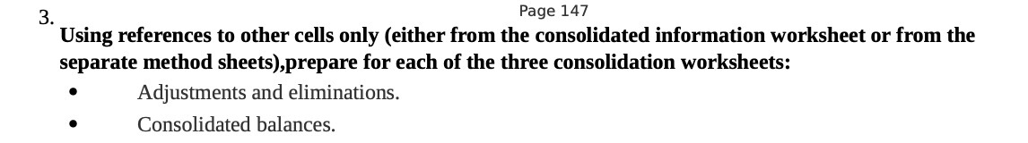  3. Page 147 Using references to other cells only (either from