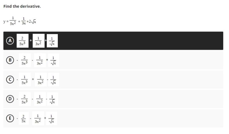 Find the derivative.