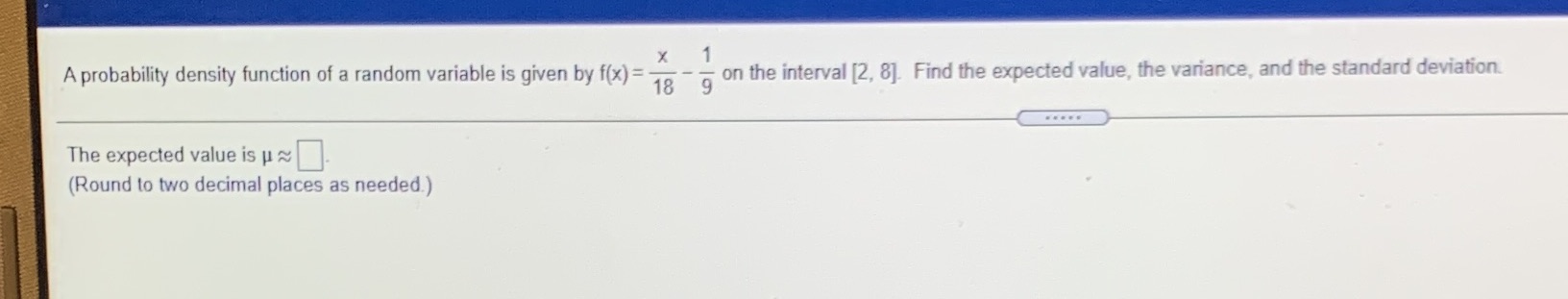 probability density function of a random variable is given by f(x) =