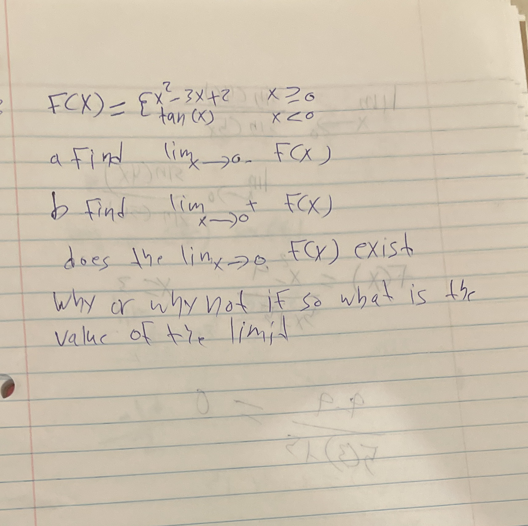 F CX ) - FX - 3X +2 X20 tan (