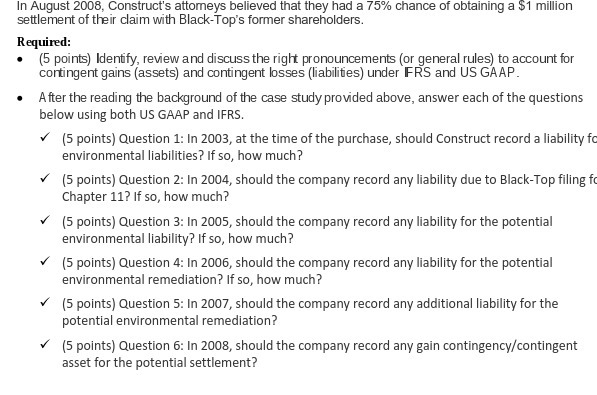 of obtaining a Sl million settlement of their claim with Black-Top's former