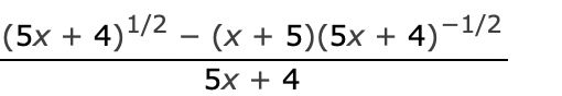  Simplify the expression by first pulling out any common factors in