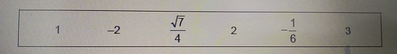 in the box once as coefficients or exponents to form as many