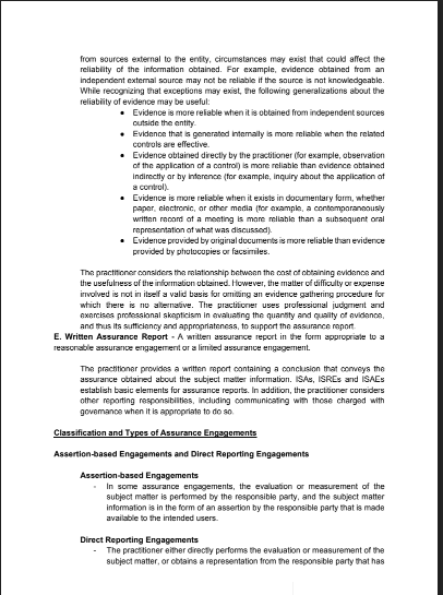 and PSREs, which relates only to practitioners performing audit or review engagements