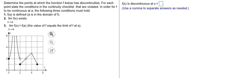 = 0 and x = 9. x(x - 9) The function has
