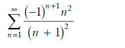 Does this series converge or diverge? Please explain which theorem you