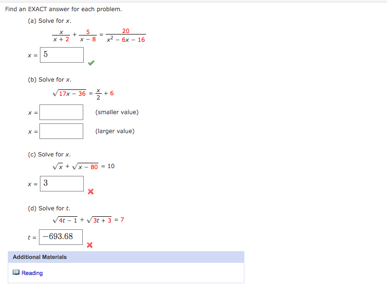 X + 5 20 x +2 X - 8 x2 - 6x