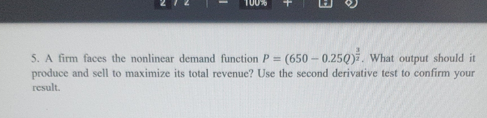  Couldnt get the ans for this. Is MR=0?? 100% 5. A