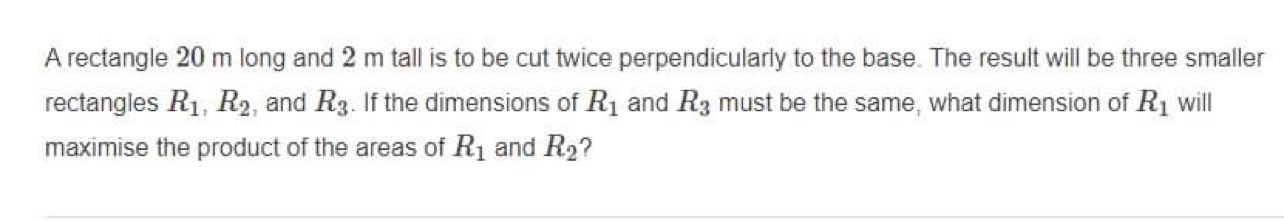 be out twice perpendicularly to the base. The result will be three