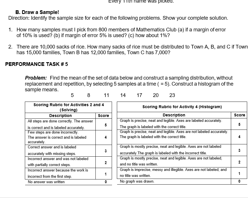 the sample of selected students are: 1st student: 3rd Lesson 9 Random