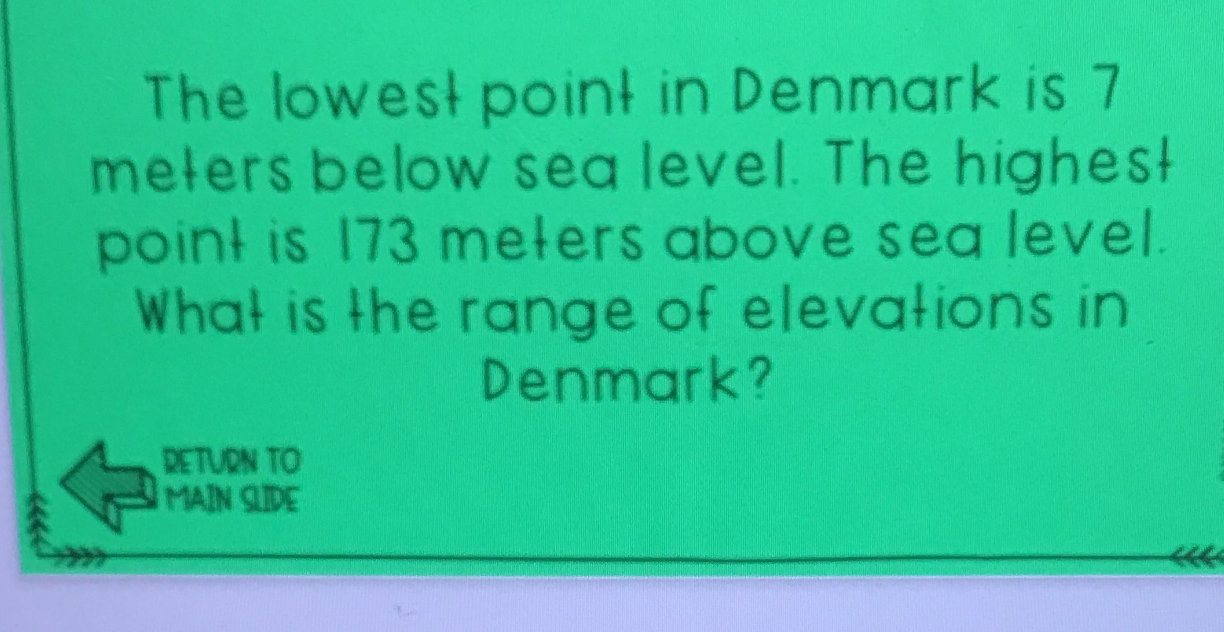 I Need Help, The problem is Below. The lowest point in