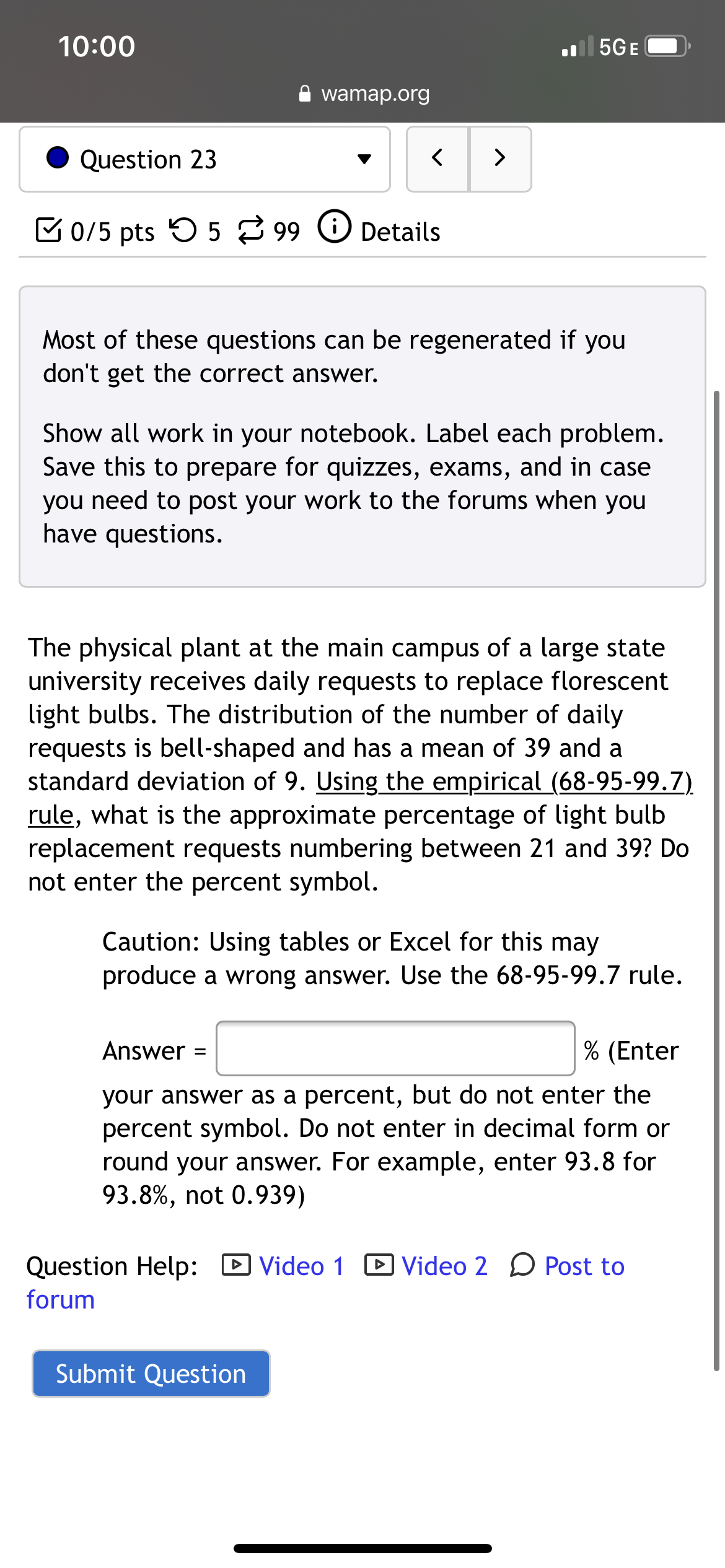 value of 203. Round your result to the nearest single observation. Hint: