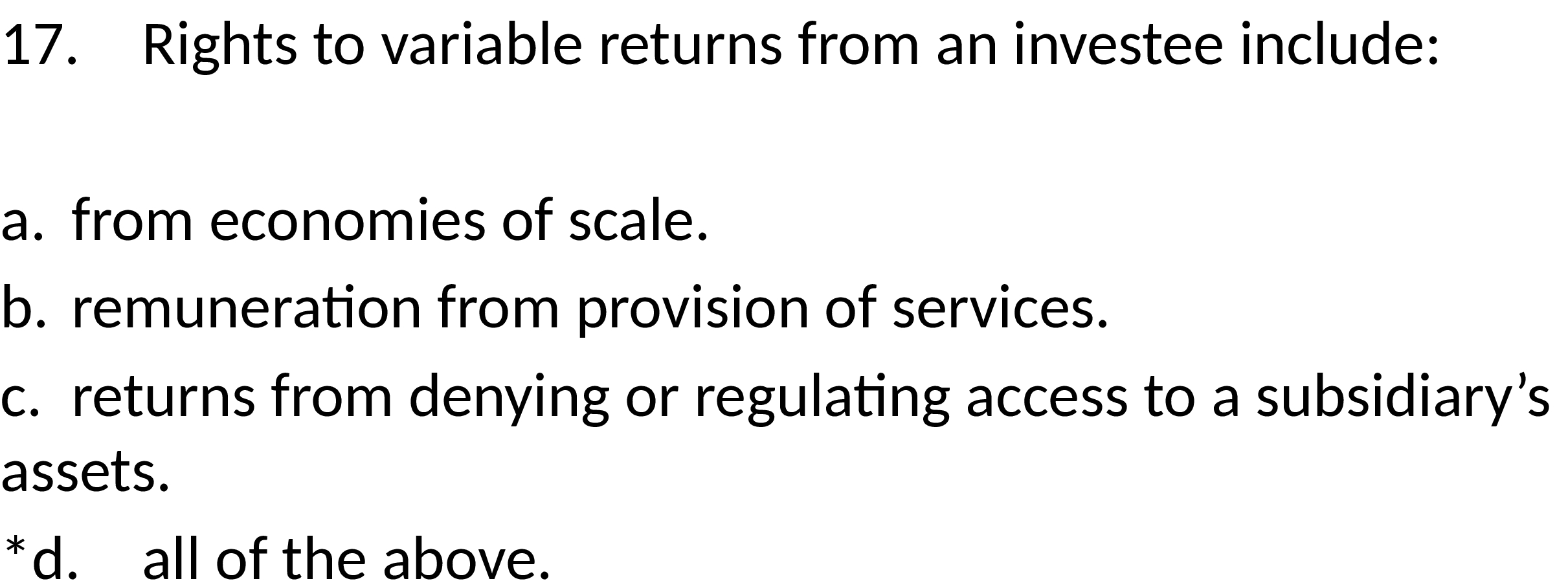 2 . from economies of scale . b. remuneration from provision of