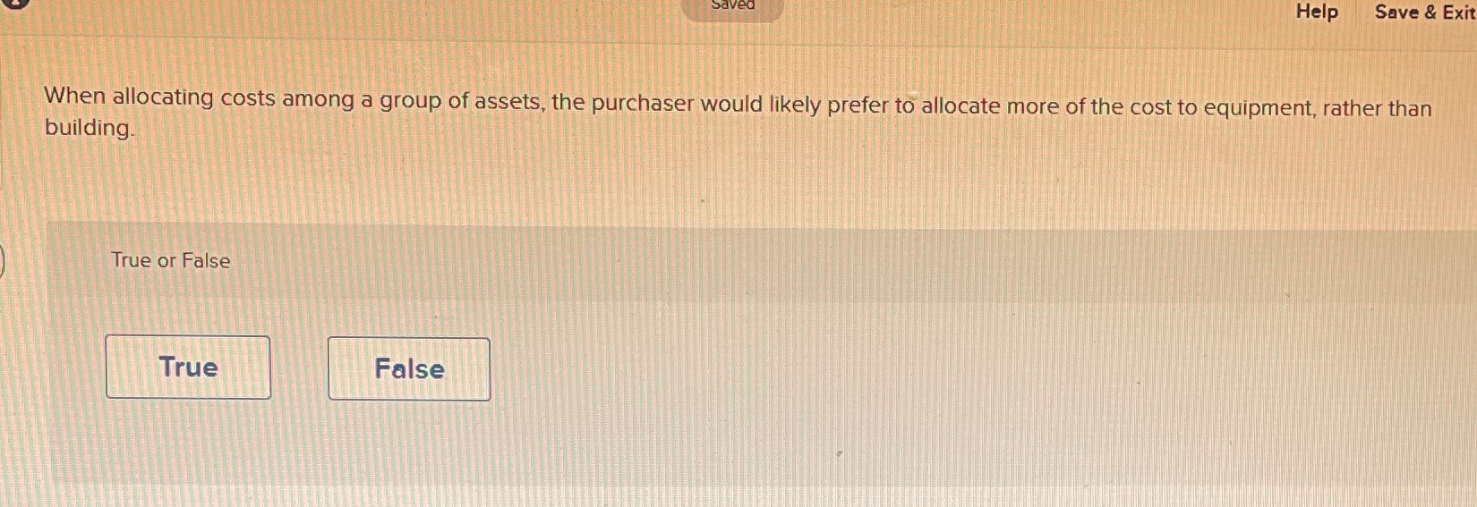assets, the purchaser would likely prefer to allocate more of the cost