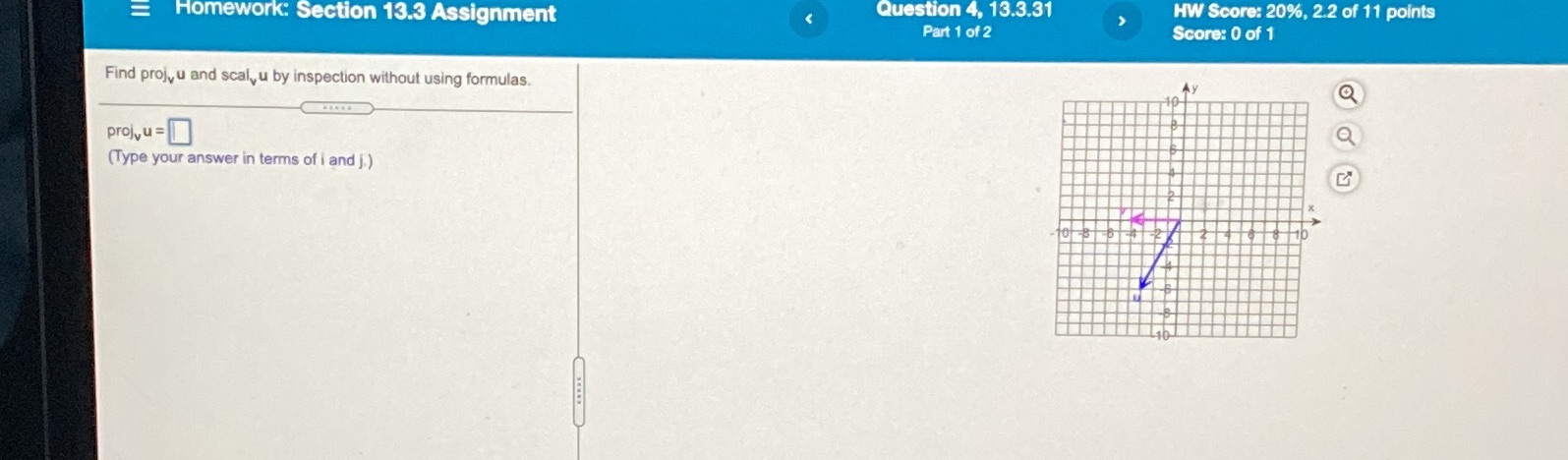  = Homework: Section 13.3 Assignment Question 4, 13.3.31 > HW Score: