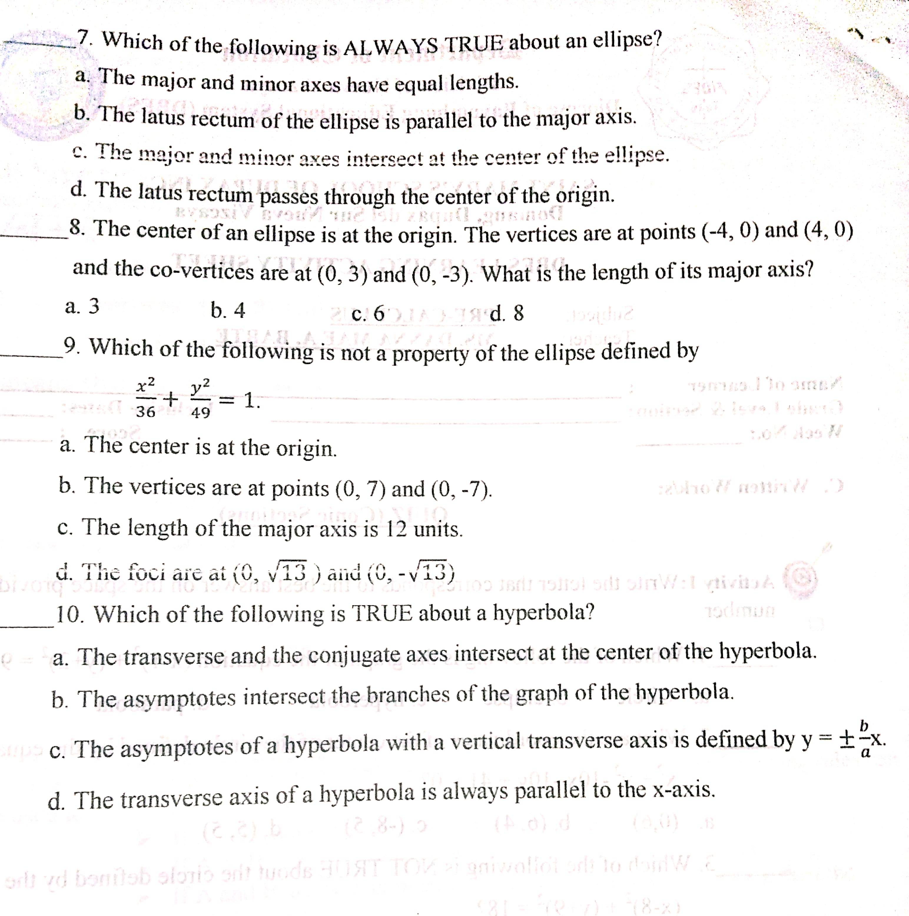 set For a circle with equation (x - h)? + (y -