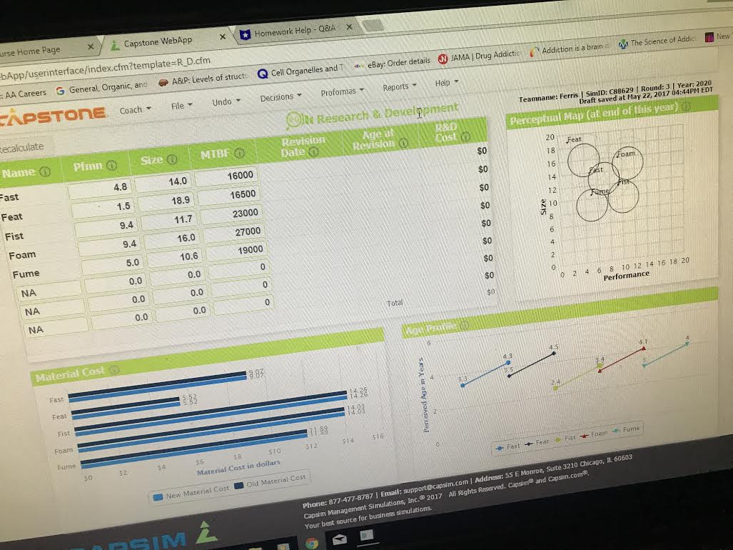 Home Page X i_ Capstone WebA pp AA Careers General, Organic, ana