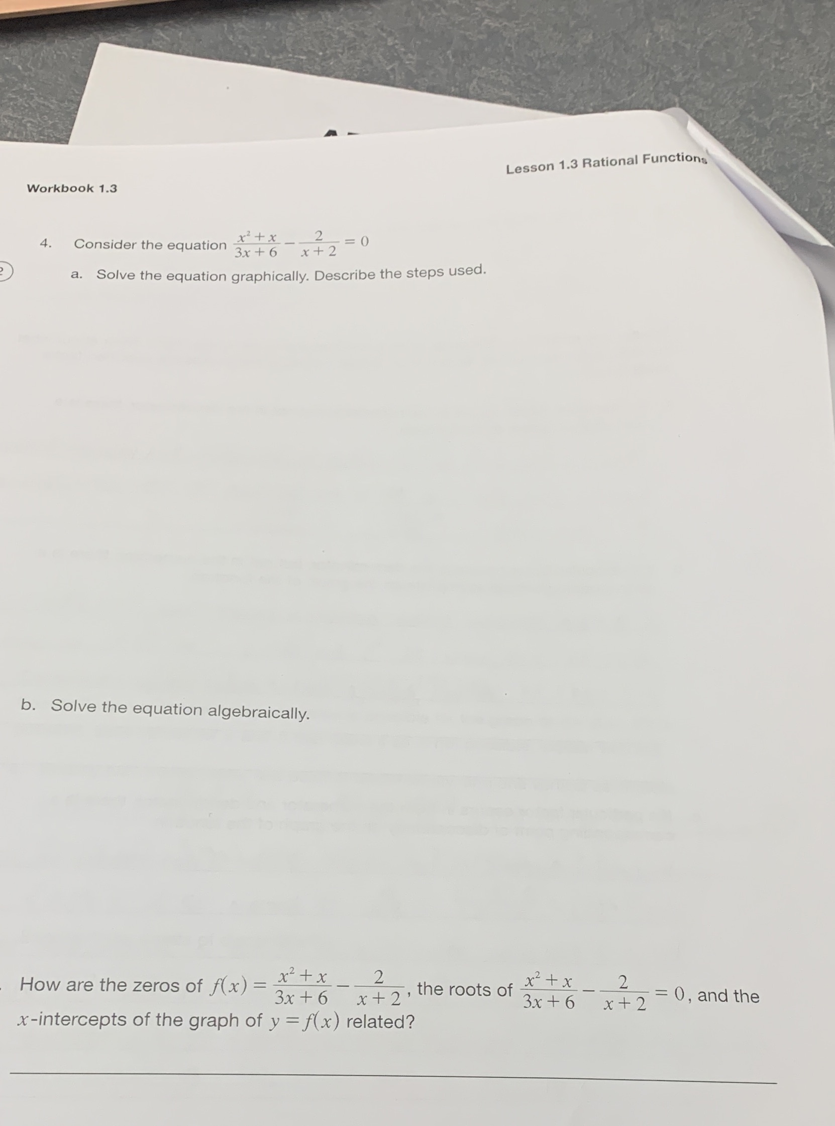 Consider the equation 3x + 6 *+ 2 2 = 0 .