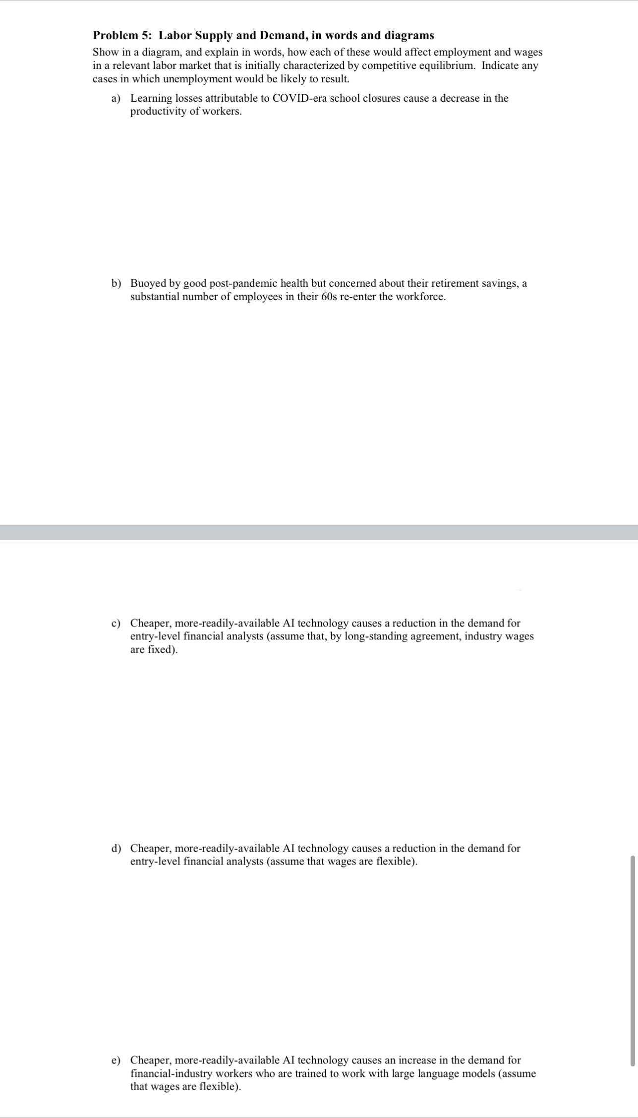 words and diagrams Show in a diagram, and explain in words, how