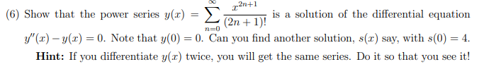plz help me solve it step by step 2n+1 (6) Show