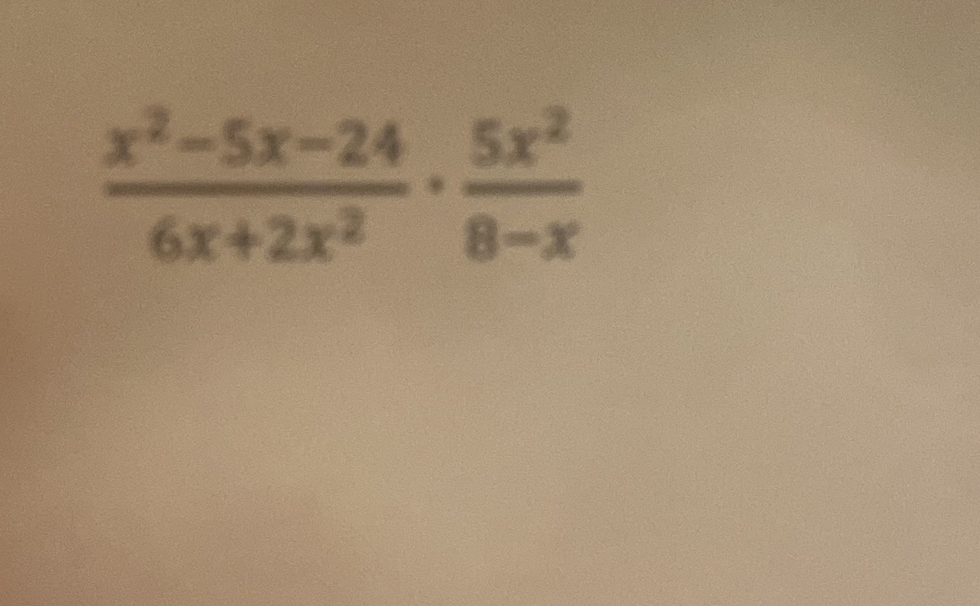 Help and explain and show step by step :) x-5x-24 5x