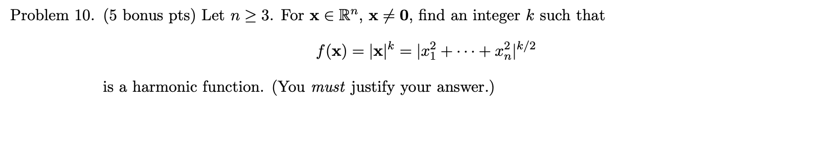 E R", x * 0, find an integer k such that f