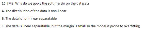 dataset? A. The distribution of the data is non-linear B. The data