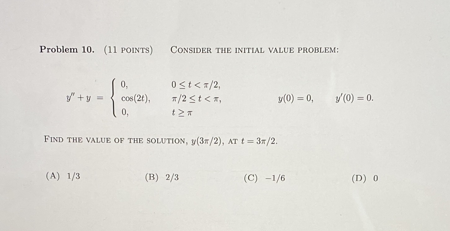 FIND THE VALUE OF THE SOLUTION, y (37 /2), AT t =