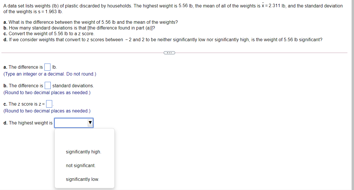 image and solve In an experiment, college students were given either four