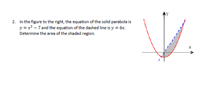 2. In the figure to the right, the equation of the solid