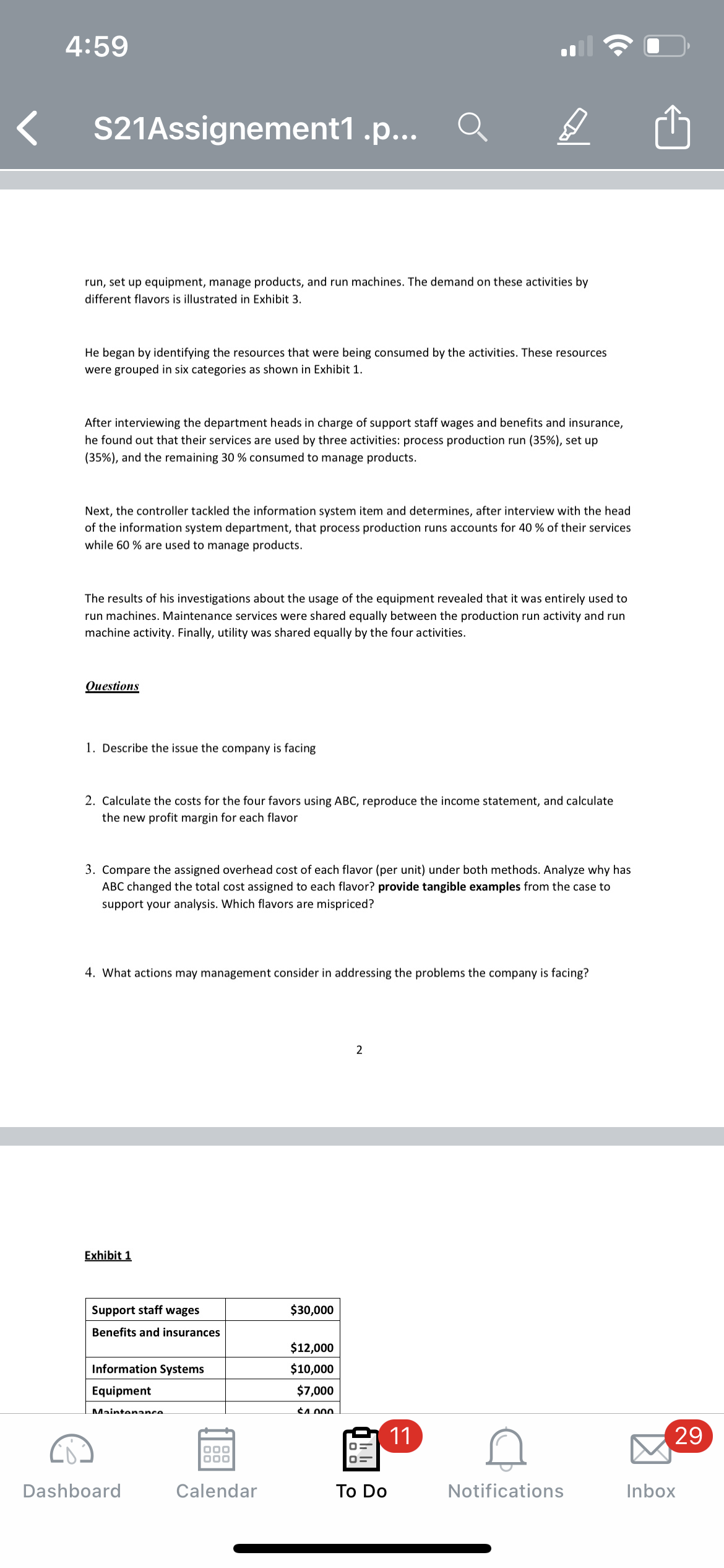 cent of profit margin. Recently, Dan Brun, the sales manager has expanded