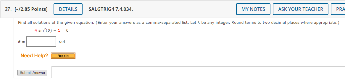 [Enter your answers as a comma-separated list. Let k be any integer.