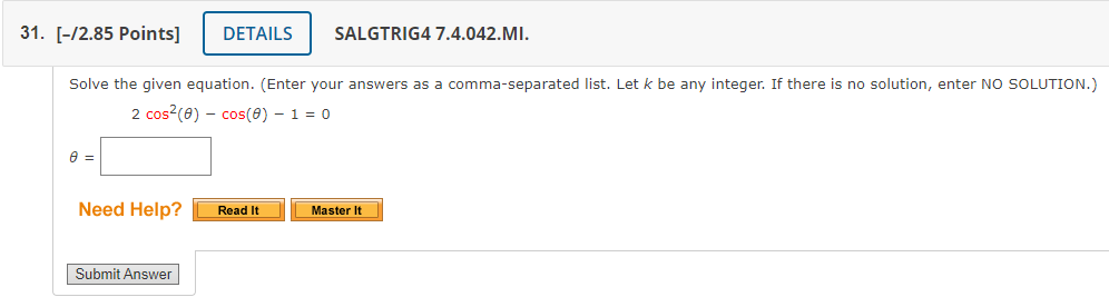 DETAILS SALGTRI64 7.4.021 MY NOTES ASK YOUR TEACHER | PR}! Find all