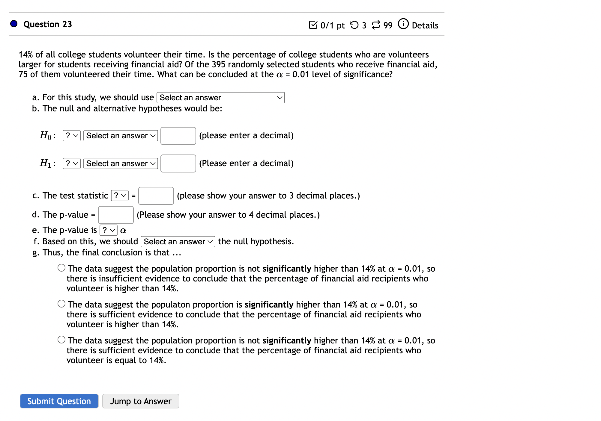 0 Question 23 B 0/1 pt '0 3 8 99 (9