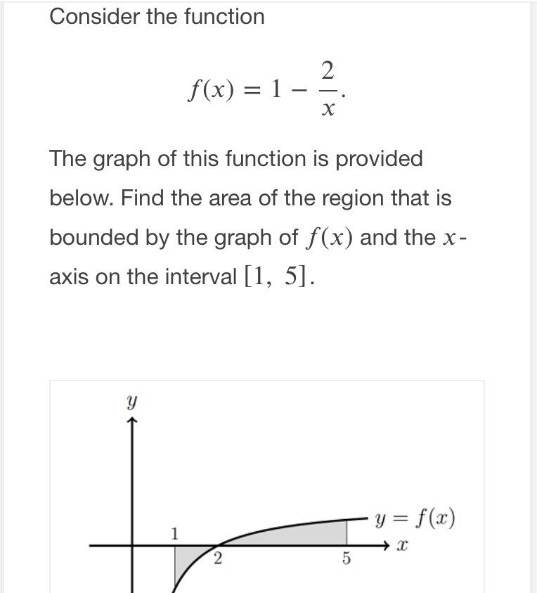 Consider the function 2 f(x)=1. x The graph of this function